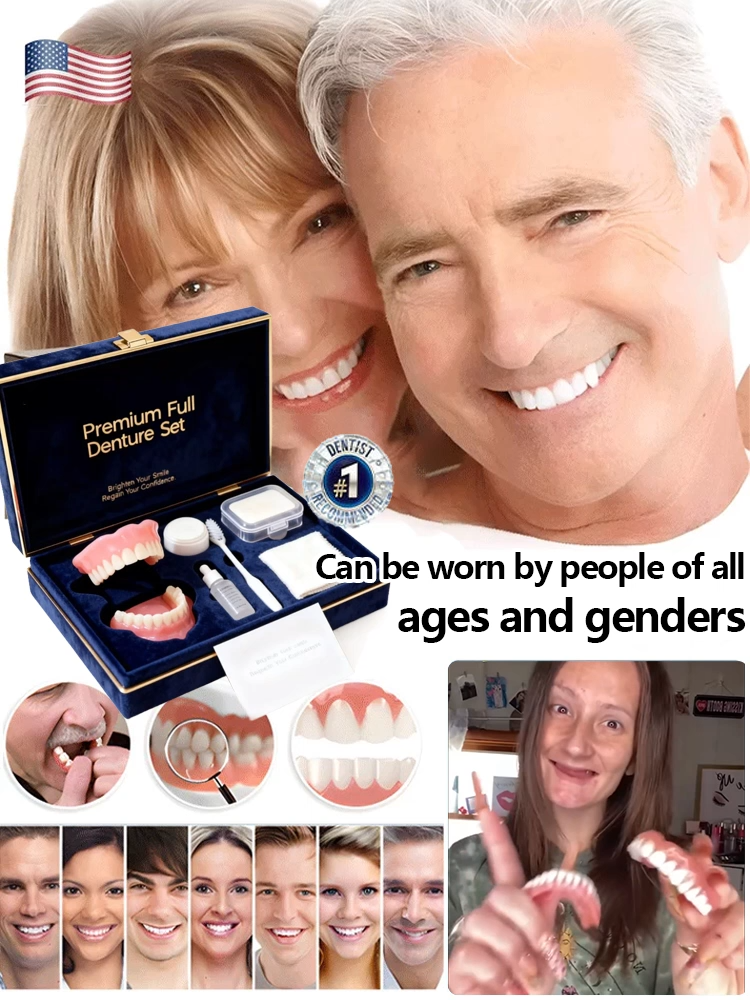 Complete denture kit recommended by dentists. Only 100 sets left.
