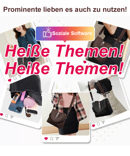 Retro große Kapazität Eimer Umhängetasche