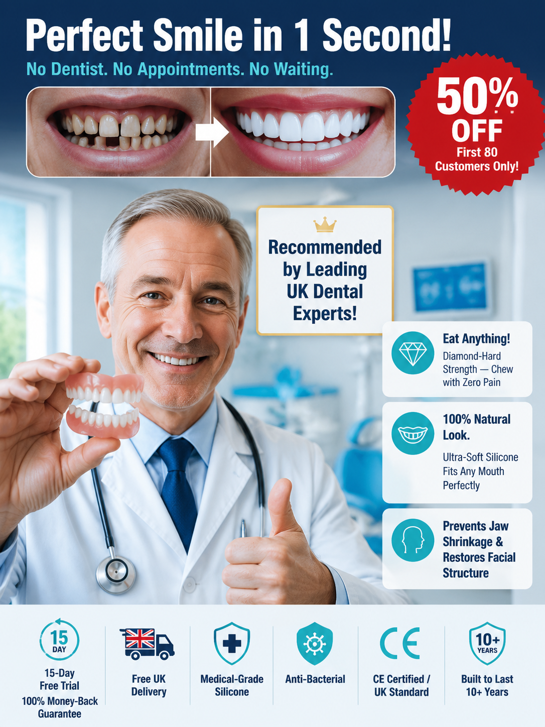 Denture decoration set