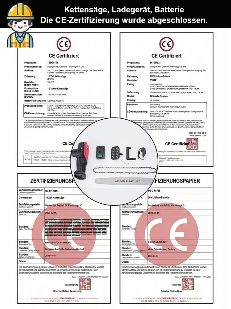 Hochleistungs-Holzkettensäge der verbesserten Version