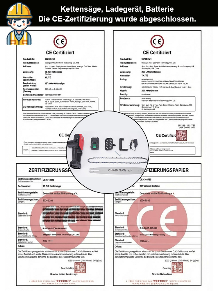 Hochleistungs-Holzkettensäge der verbesserten Version