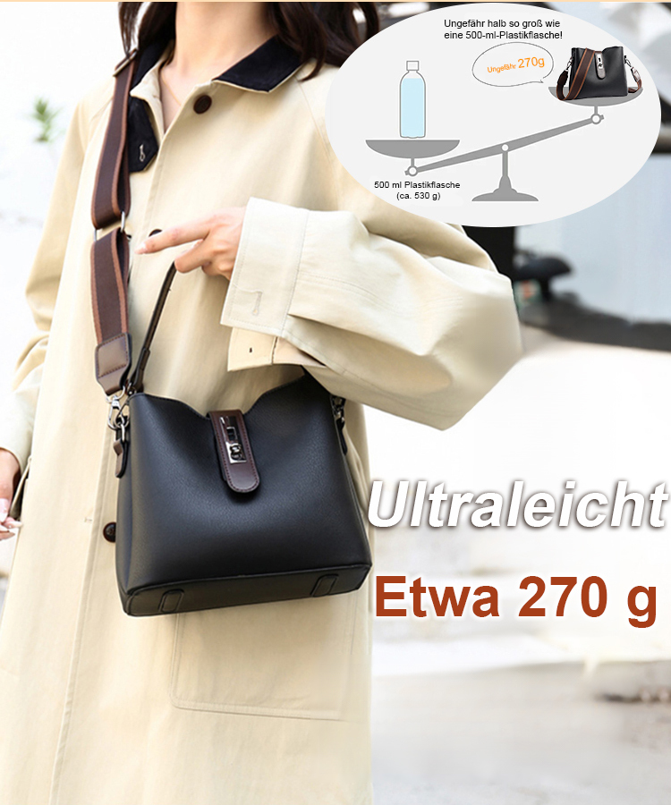 Retro große Kapazität Eimer Umhängetasche