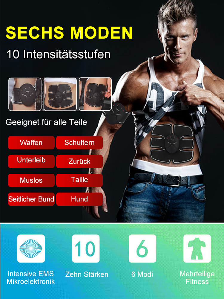 Intelligentes Puls-Massagegerät. Muskelentspannung, Fettabbau und Muskelaufbau in einem