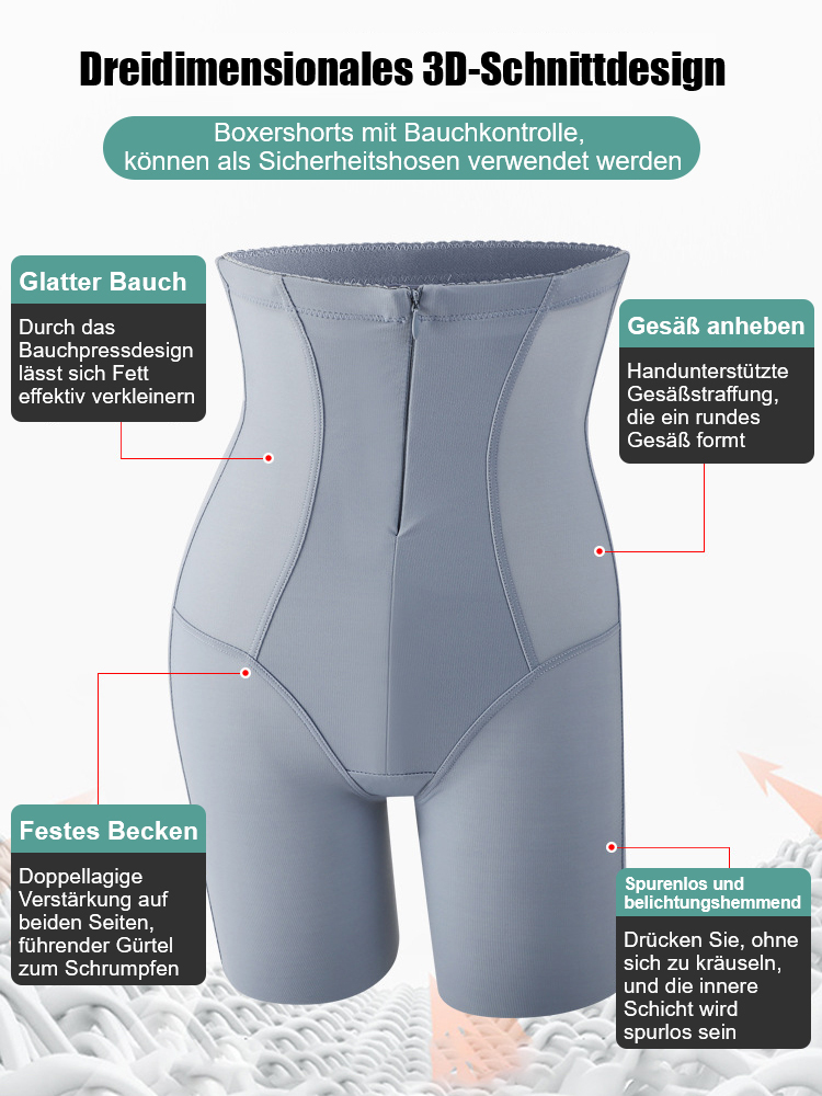 Schwarze Bandage zur Bauchkontrolle, Gesäßstraffung und Körperformung