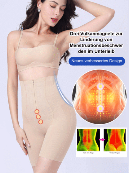 Schwarze Bandage zur Bauchkontrolle, Gesäßstraffung und Körperformung