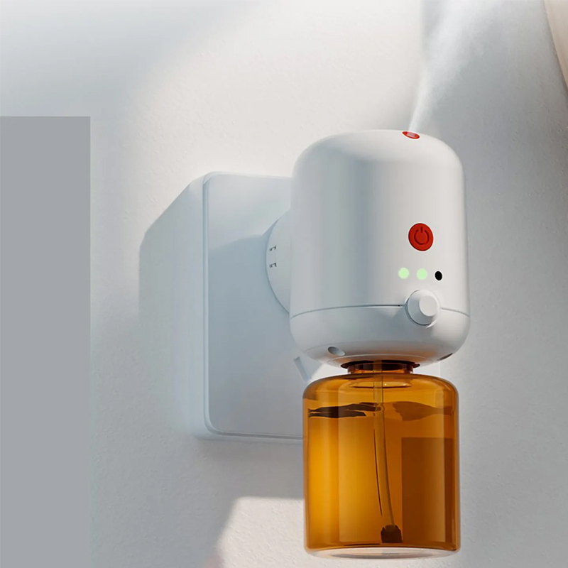 Factory Plastics 130ML Cold Atomization Fragrance Oil Diffuser Waterless Bluetooth Control Wall Plug-in Aroma Diffuser for Hotel
