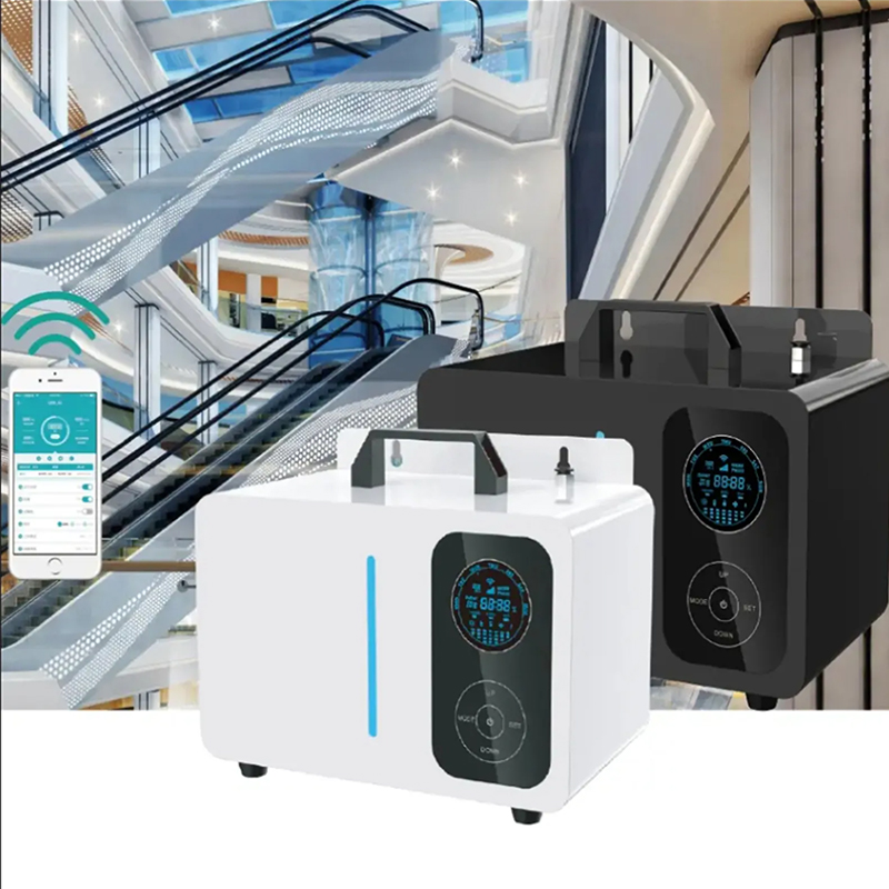 Hot-sale Metal 2000ML Large Area Smart Aromatherapy Diffusers bluetooth Contrlos Commercial Hvac Diffuser Machine for Scent