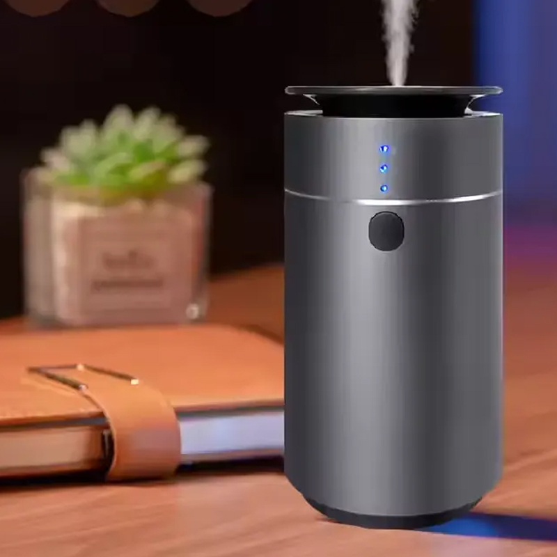 Hot Sale Smart Portable Mini Metal 10ML Car Waterless Essential Oil Diffuser with Cold Nebulizer Aroma Diffuser for Car