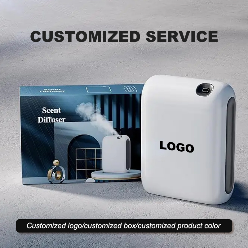 Battery Aromatherapy Machine Electric Scent Diffuser with Bluetooth Control Wall Mounted Nebulizer Waterless Essential Oil Spray