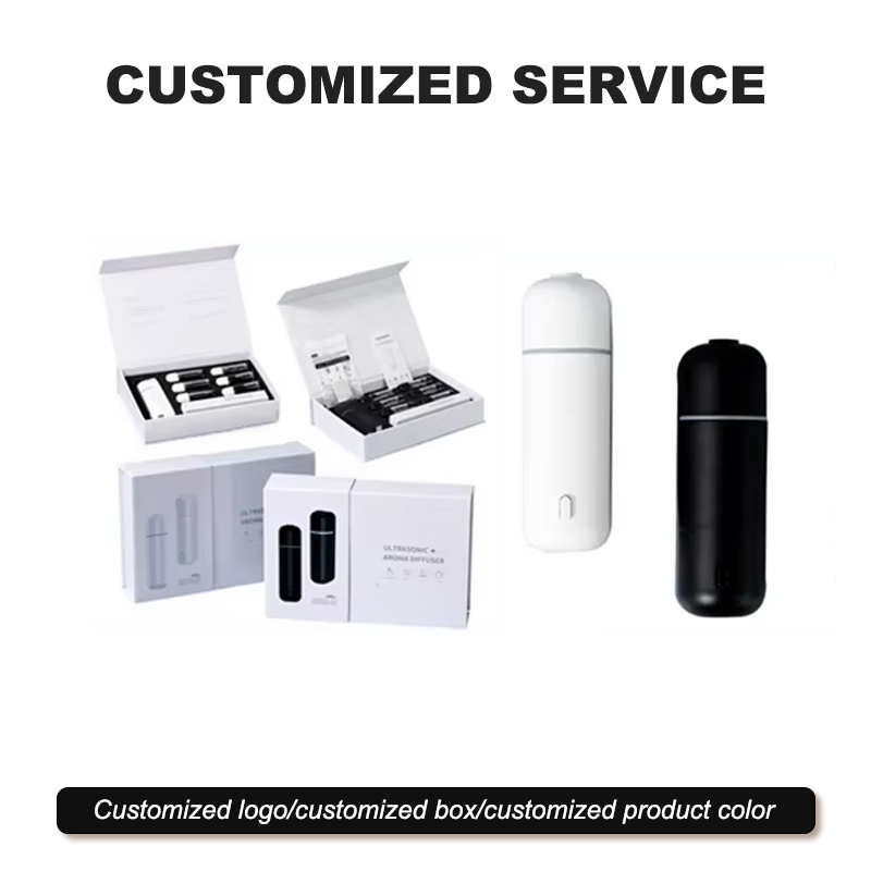 Top Sale Mini Plastics 4ML Car Perfume Diffuser USB Rechargeable Electric Ultrasonic Car Vent Clip Diffuser