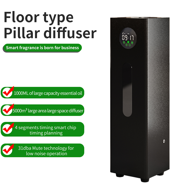 Eco-Friendly Hotel Scent System 1L, Plant-Based Oil Compatible & 0.5L/H Atomizing Rate for Large Spaces