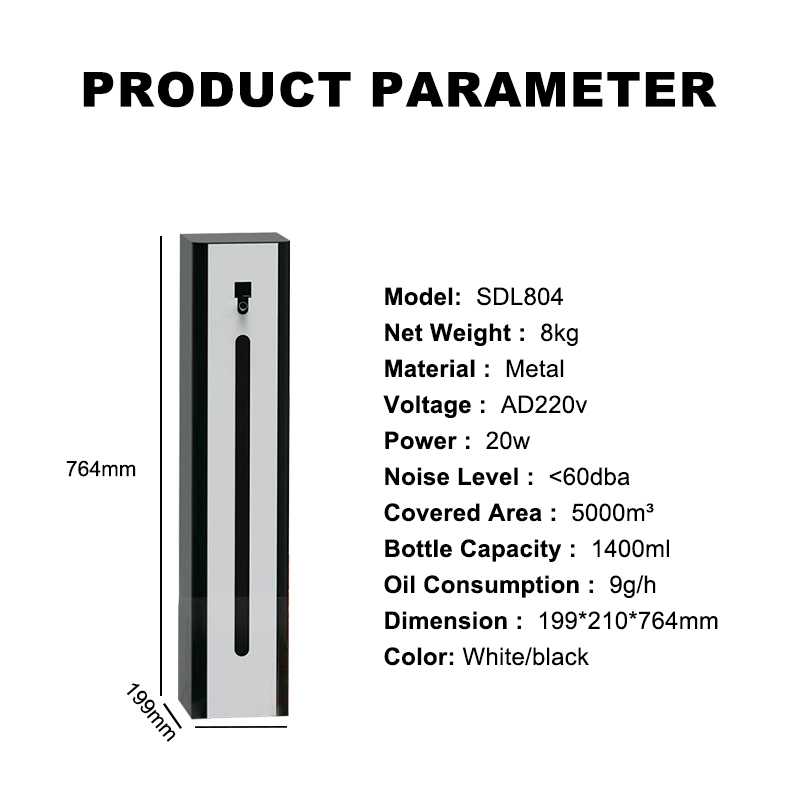 Office Commercial Nano Atomization Air Fragrance Freshener Diffuser Essential Oil Floor-standing Large Hotel Aroma Diffuser