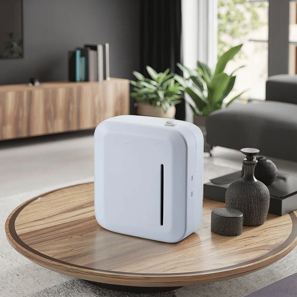 Hot-sale Plastics Home Fragrance Oil Diffuser Machine 150ML Waterless bluetooth Contrlos Wall Mounted Aroma Diffuser for Hotel