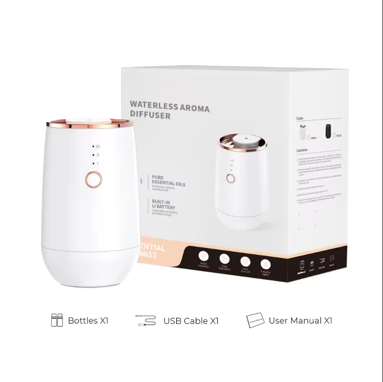 Wholesale High quality For Cars Aroma Essential Oil Aroma Diffuser USB Rechargeable Small Space bedroom Perfume Scent Diffuser