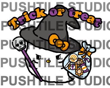 Push Tile Game 2 Player Set（ Sanrio Halloween Edition ）65 Tiles