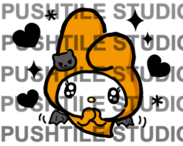 Push Tile Game 2 Player Set（ Sanrio Halloween Edition ）65 Tiles