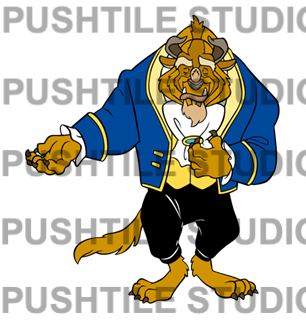  Pre-Release Push Tile Game 2 Player Set（ Beauty And Beast ）65 Tiles