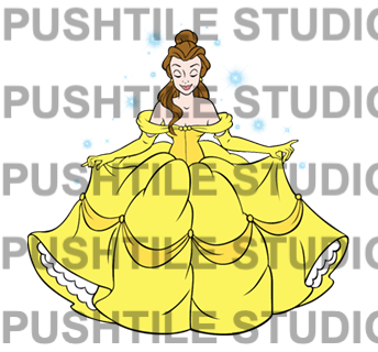  Pre-Release Push Tile Game 2 Player Set（ Beauty And Beast ）65 Tiles