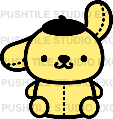 Push Tile Game 2 Player Set ( Sanrio Doll Collection ) 65 Tiles