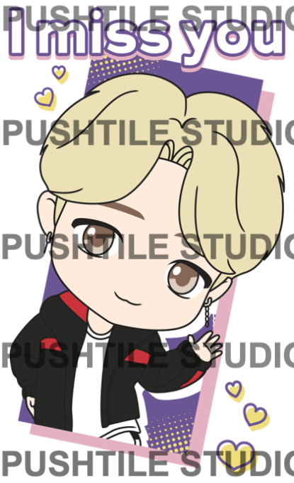 Push Tile Game 2 Player Set（ BTS ）65 Tiles