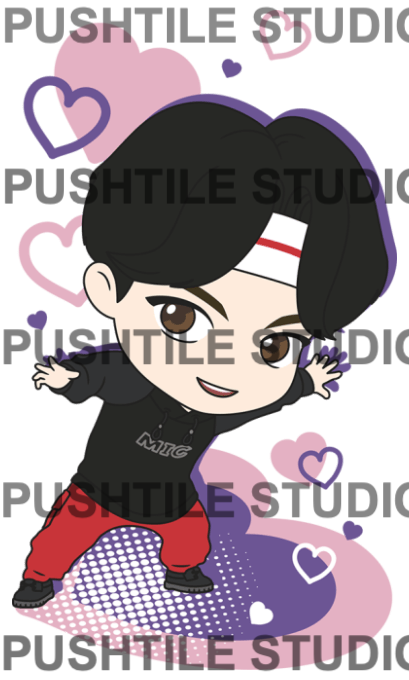 Push Tile Game 2 Player Set（ BTS ）65 Tiles