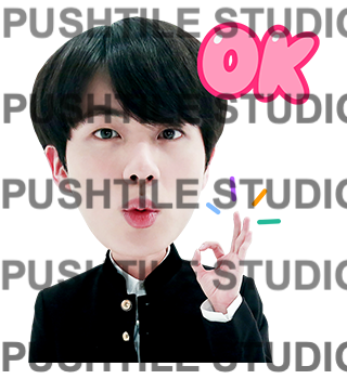 Push Tile Game 2 Player Set（ BTS ）65 Tiles