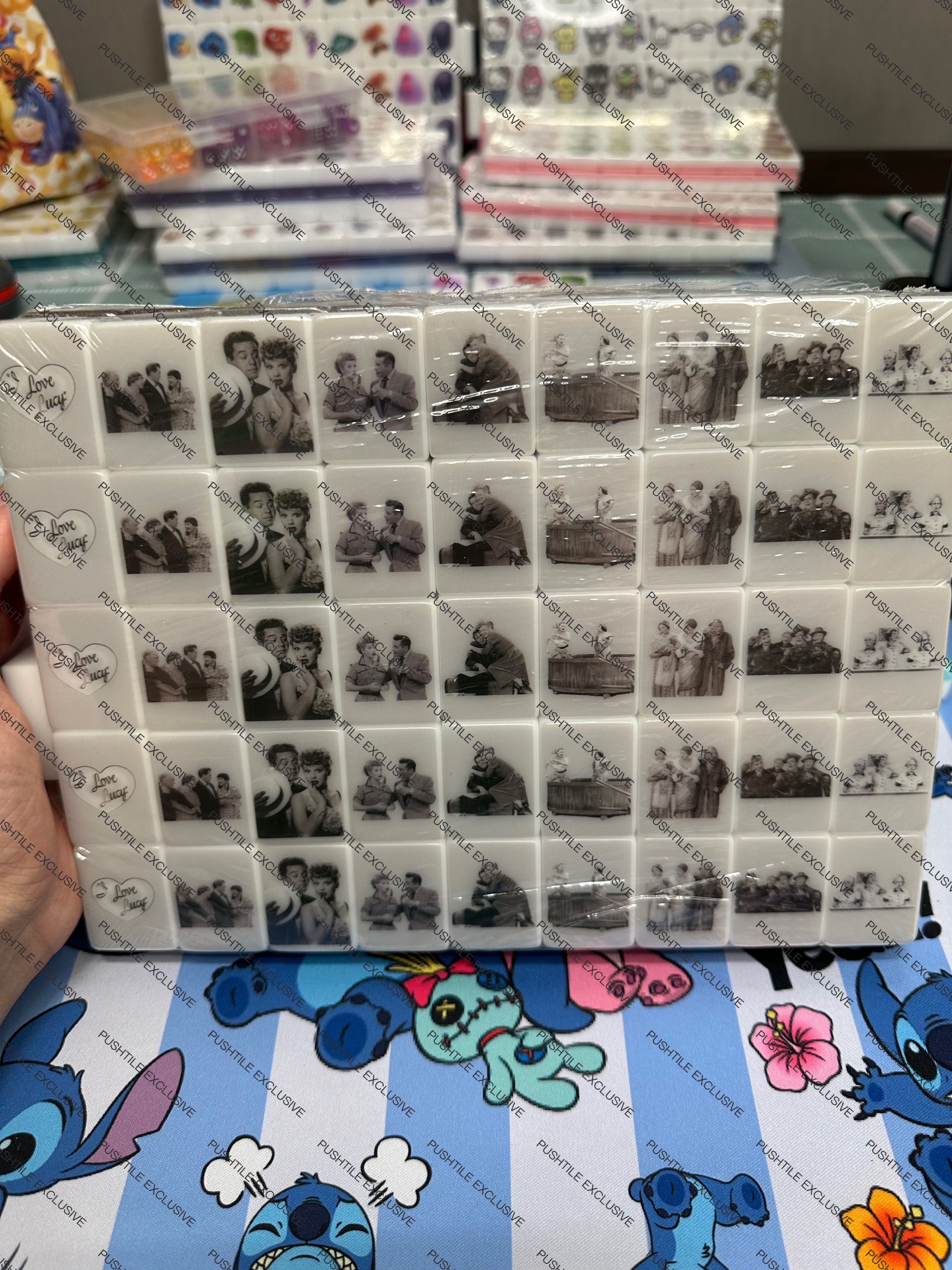 Push Tile Game Deluxe 2 Player Set（ I Love Lucy  ）91 Tiles