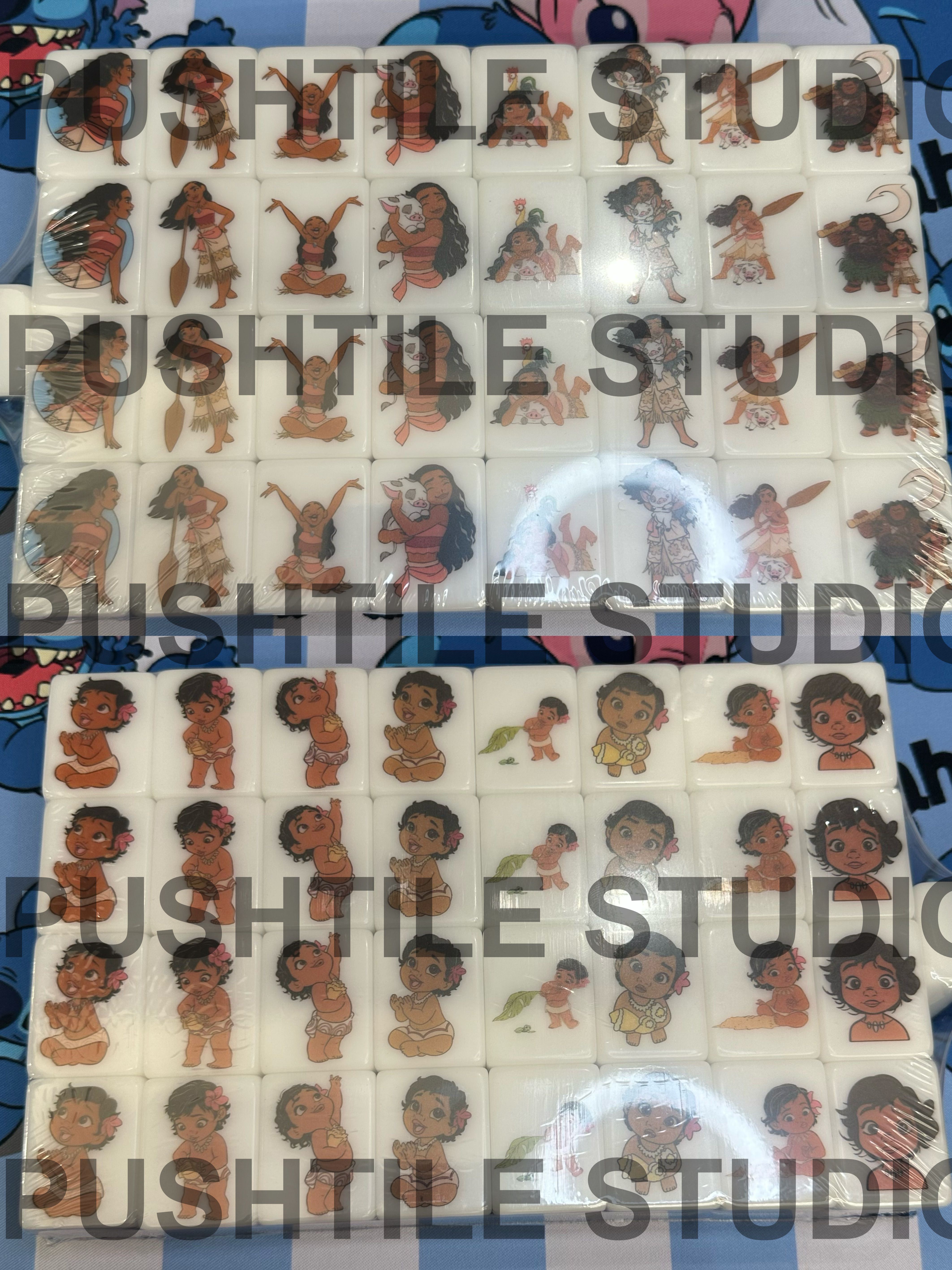  Push Tile Game 2 Player Set（ Moana ）65 Tiles