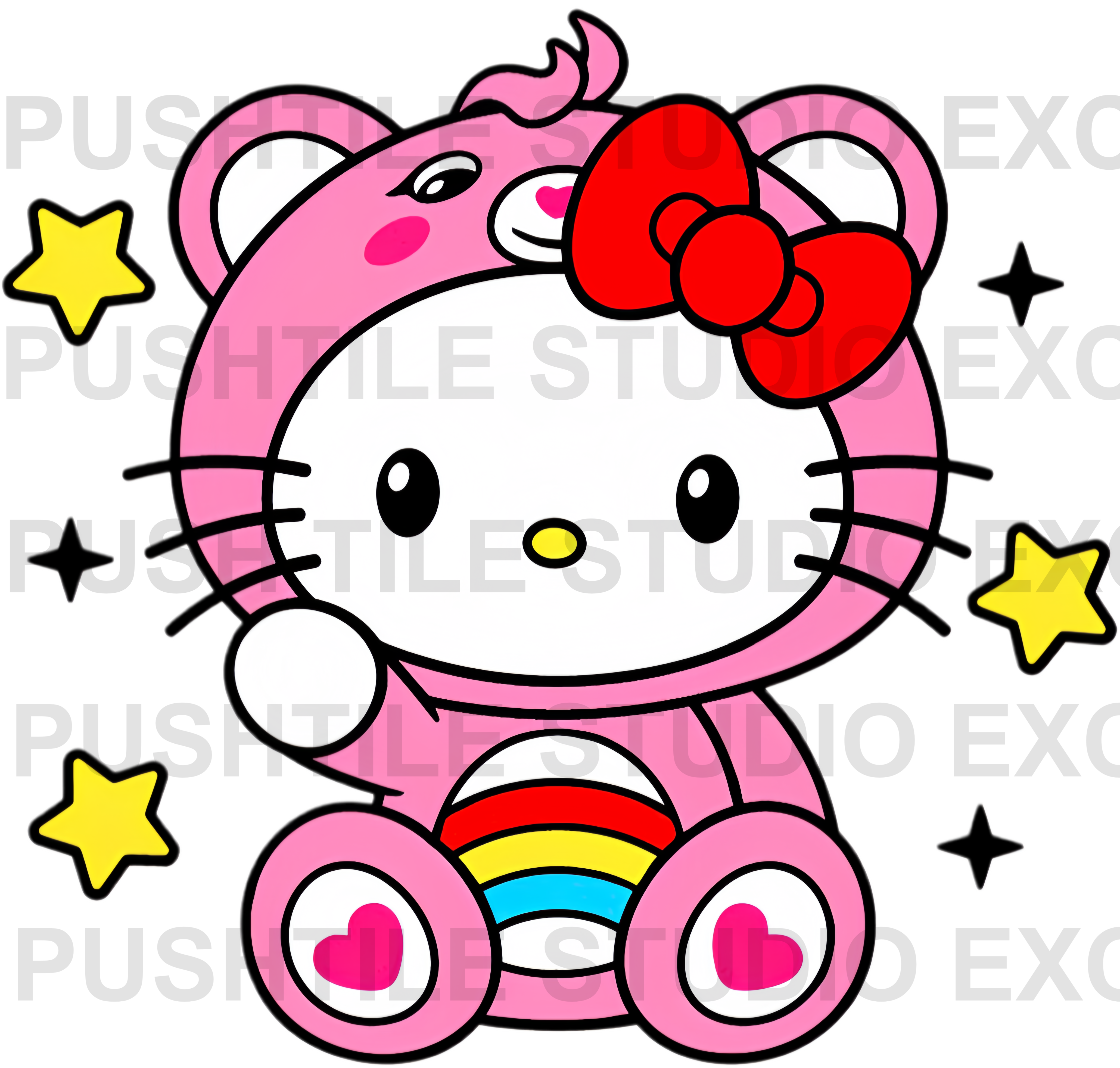 Pre-Release Push Tile Game 2 Player Set（ Sanrio Hello Kitty Cosplay Deluxe ）65 Tiles