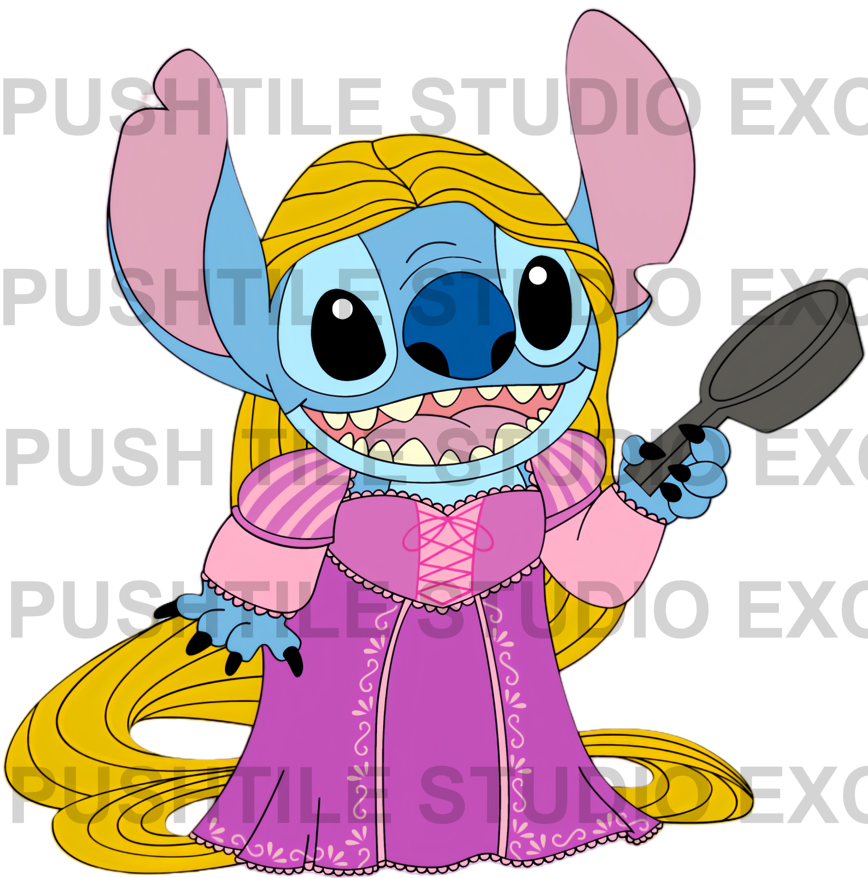 Pre-Release Push Tile Game 2 Player Set（Stitch Cosplay Princess ）65 Tiles