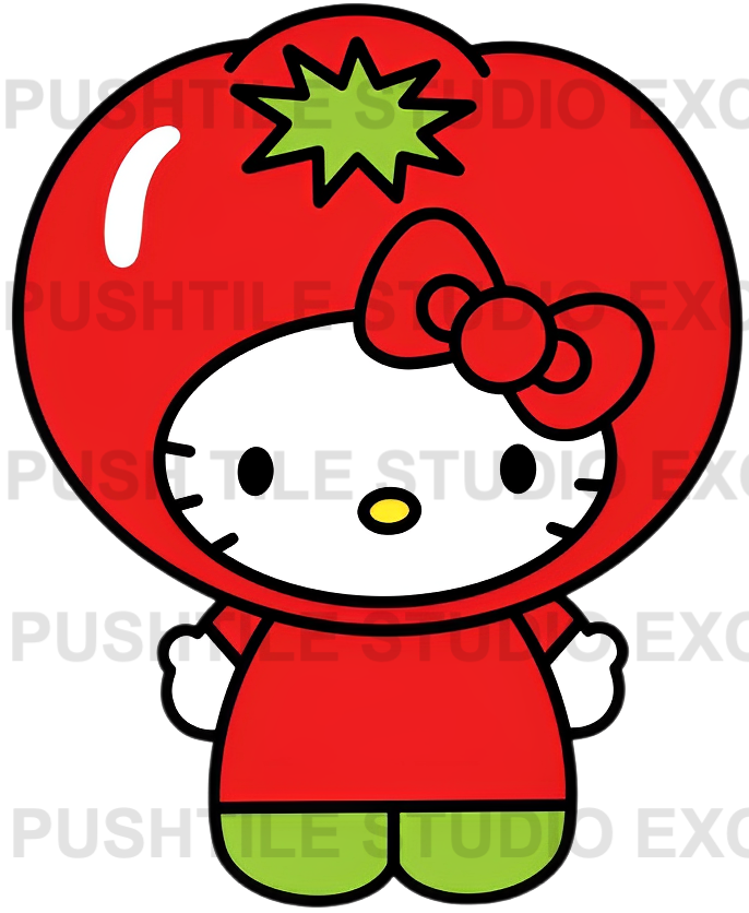 Pre-Release Push Tile Game 2 Player Set（ Sanrio Hello Kitty Cosplay Princess VS Fruits ）65 Tiles