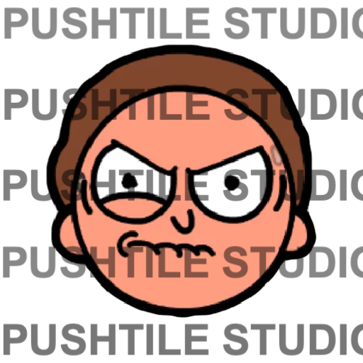 Pre-Release Push Tile Game 2 Player Set（ Rick and Morty ）65 Tiles