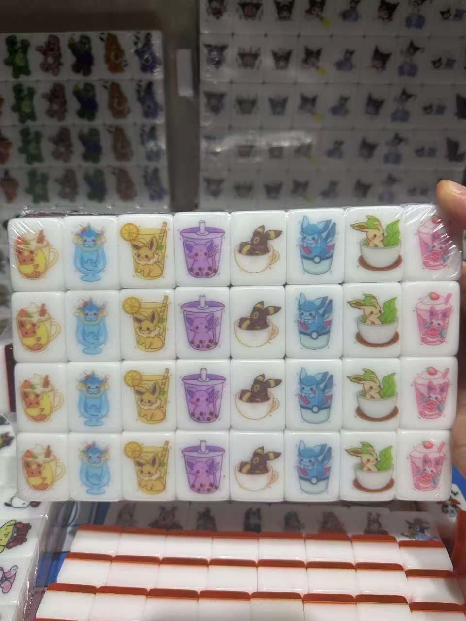 Push Tile Game 2 Player Set（ Pokemon Cafe ）65 Tiles