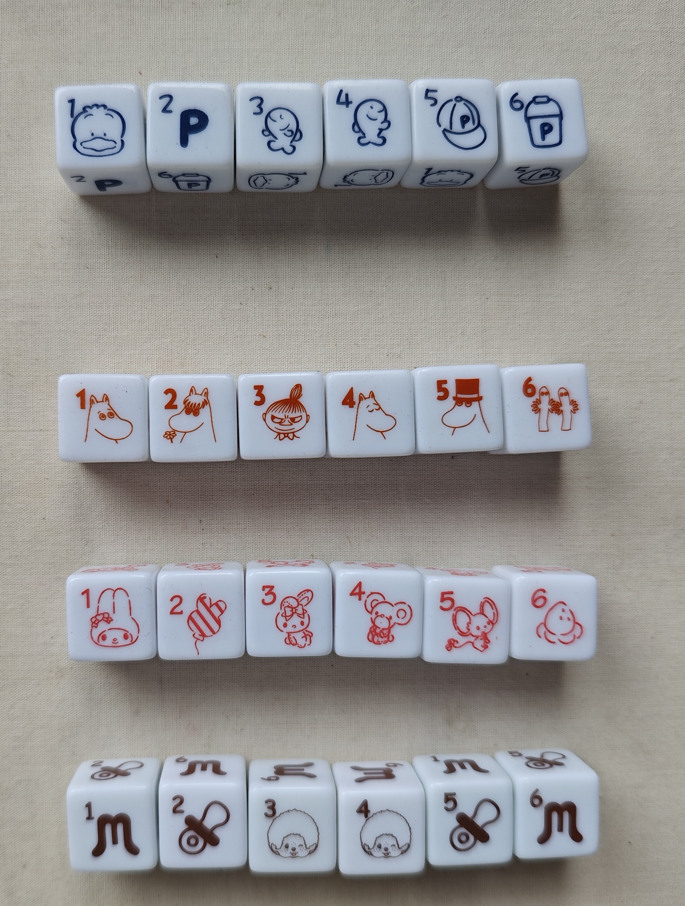 PushTile Sanrio XL Dice collection