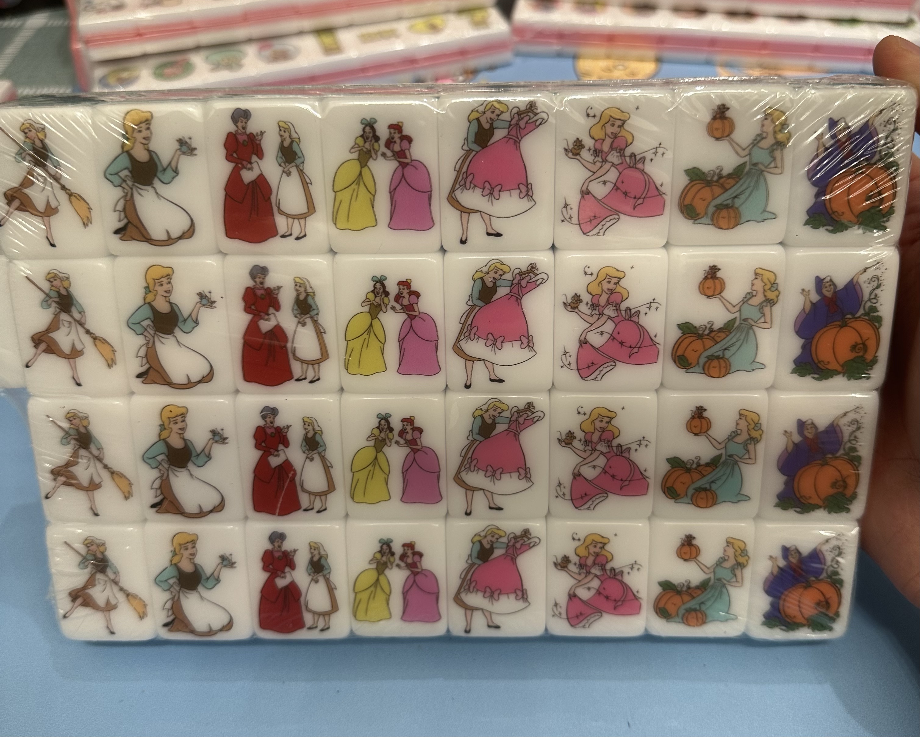  Pre-Release Push Tile Game 2 Player Set（ Cinderella ) 65 Tiles