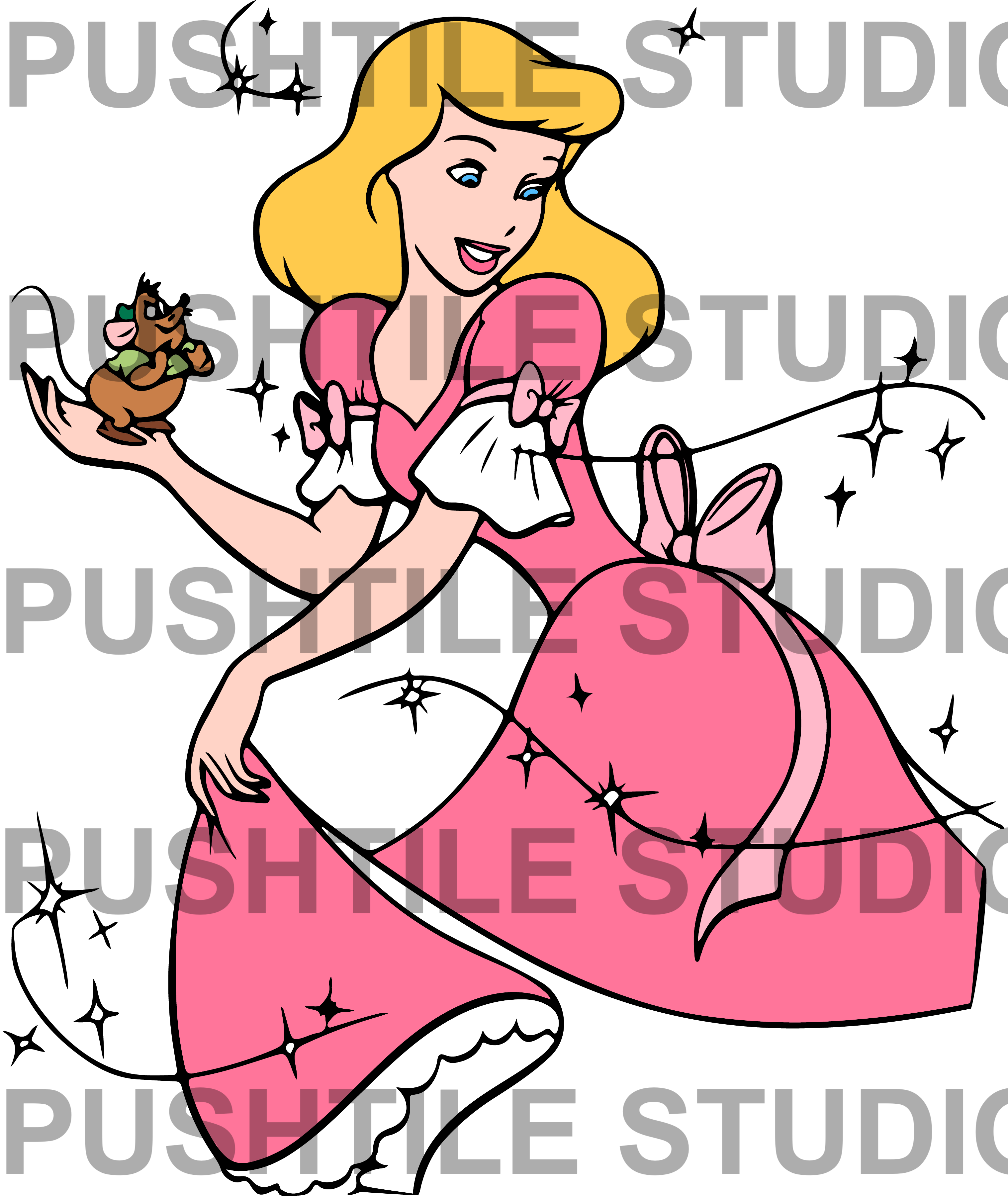  Pre-Release Push Tile Game 2 Player Set（ Cinderella ) 65 Tiles