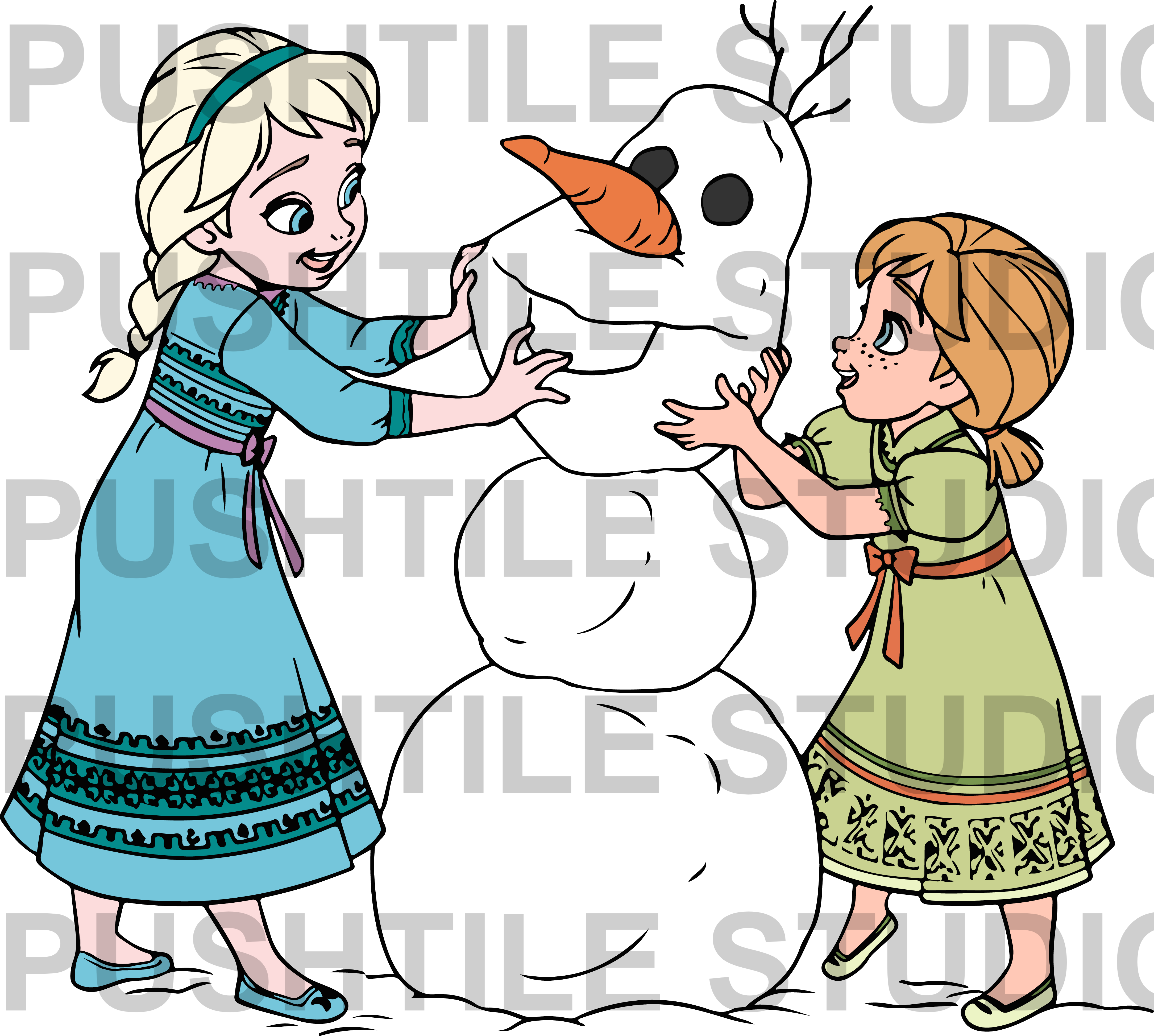 Push Tile Game 2 Player Set（ Frozen  ）65 Tiles