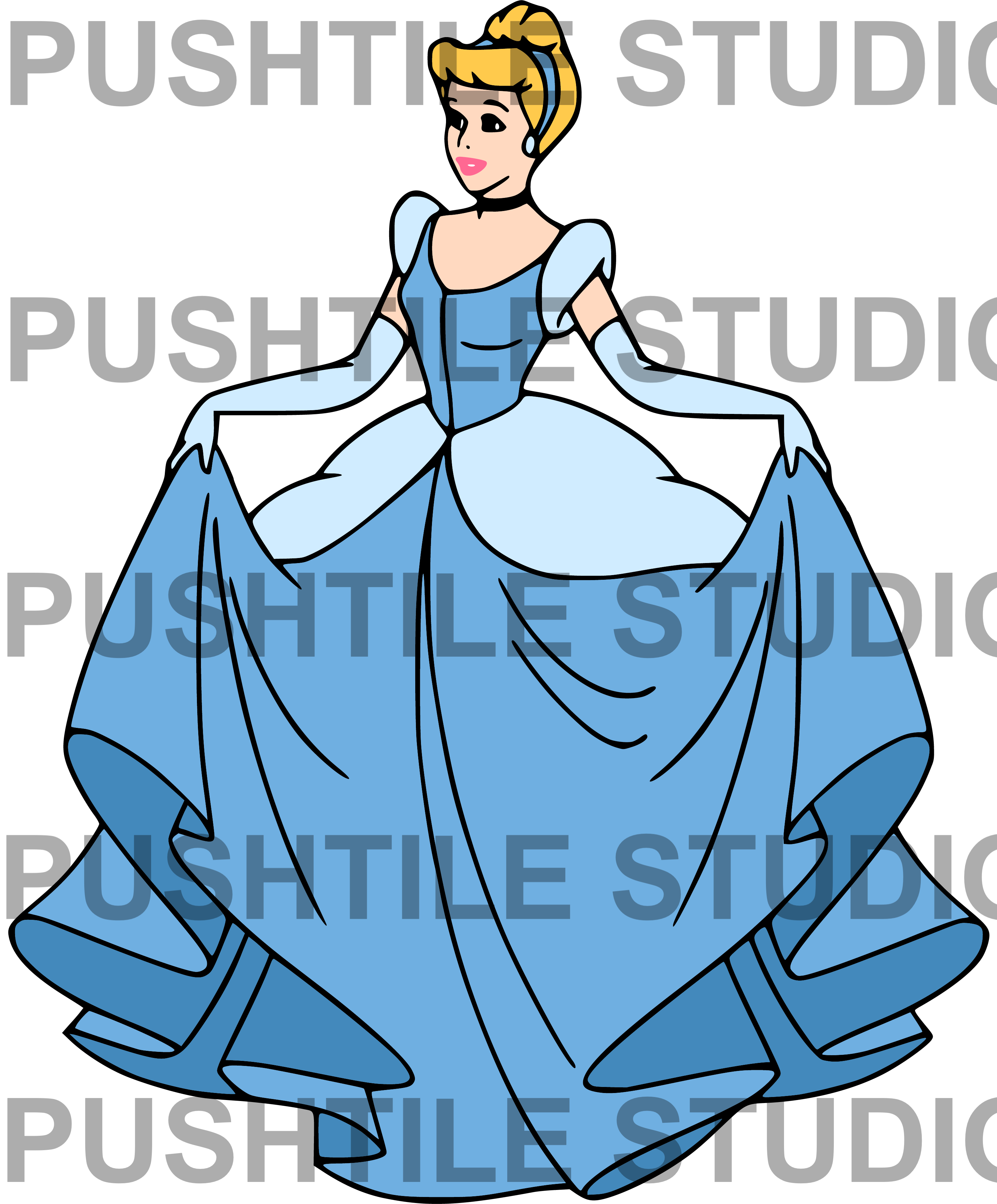  Pre-Release Push Tile Game 2 Player Set（ Cinderella ) 65 Tiles