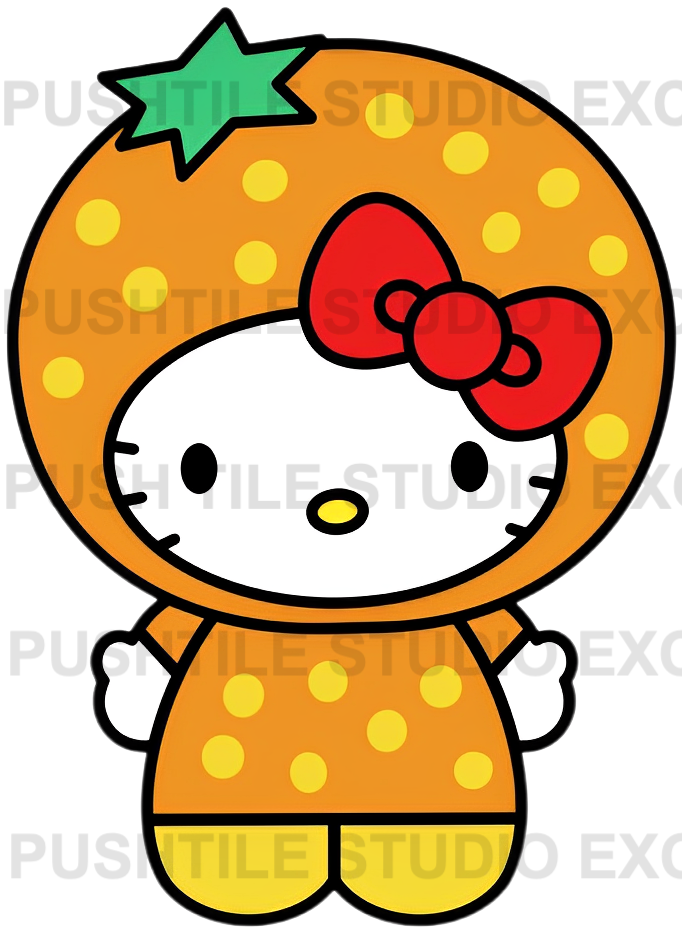 Pre-Release Push Tile Game 2 Player Set（ Sanrio Hello Kitty Cosplay Princess VS Fruits ）65 Tiles