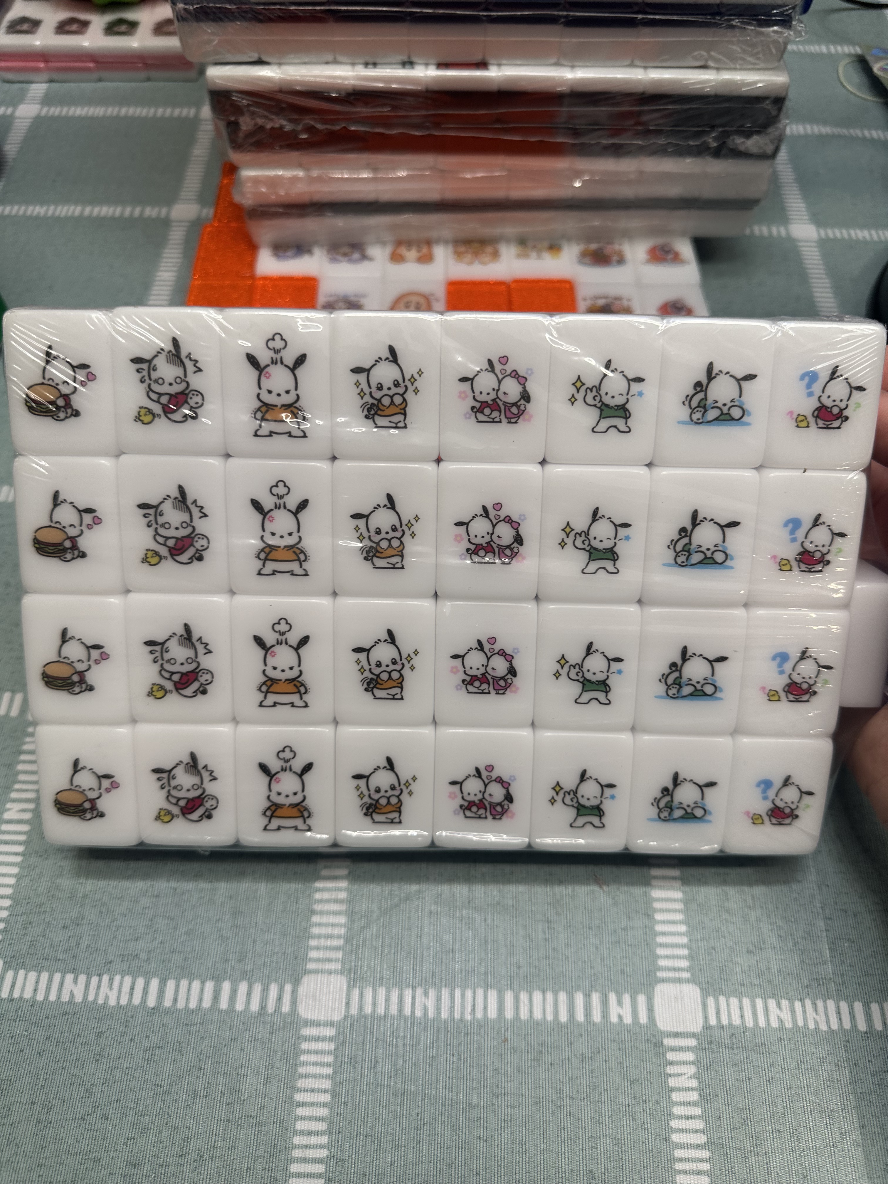  PushTile Mahjong Tile Game Light Purple 32 tiles ( Sanrio Battle Collection - Make your own combo! ) tiktok new viral trending rummy dominos