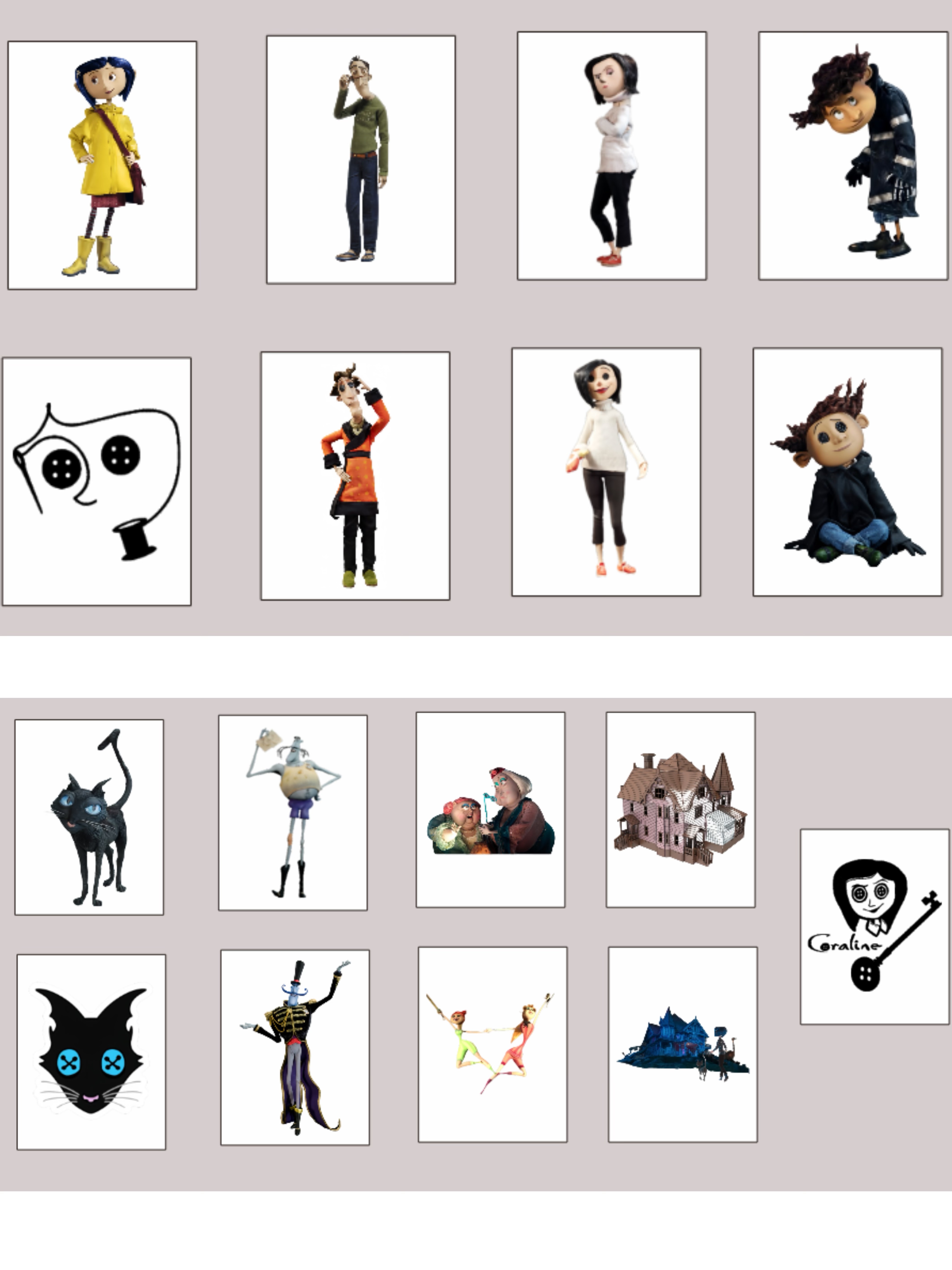 Push Tile Game Premium 2 Player Set（ Coraline ）65 Tiles