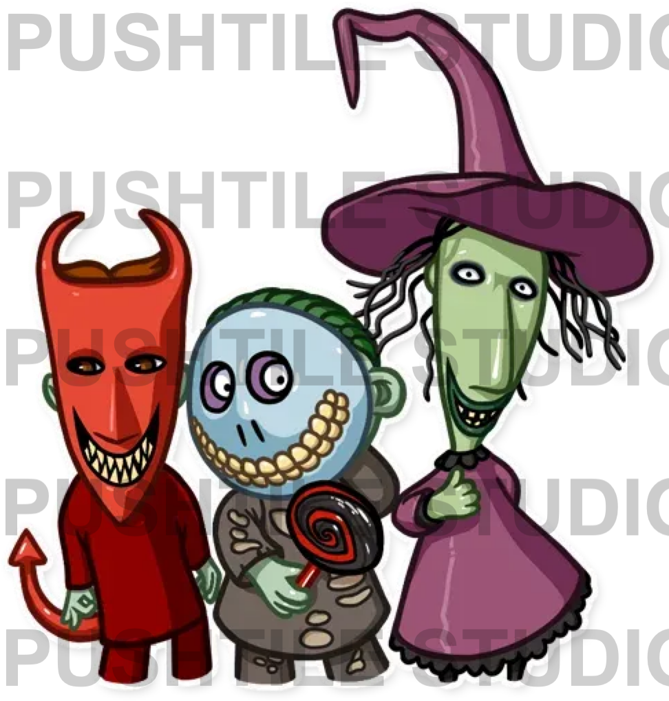  Pre-Release Push Tile Game 2 Player Set（ Nightmare Before Christmas ）65 Tiles