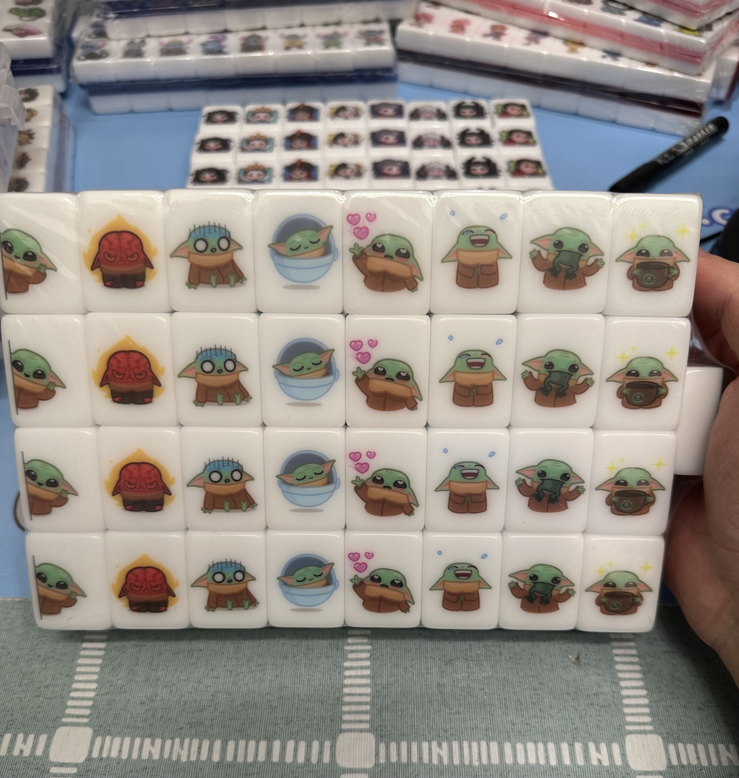  Pre-Release Push Tile Game 2 Player Set（Baby Yoda ）65 Tiles