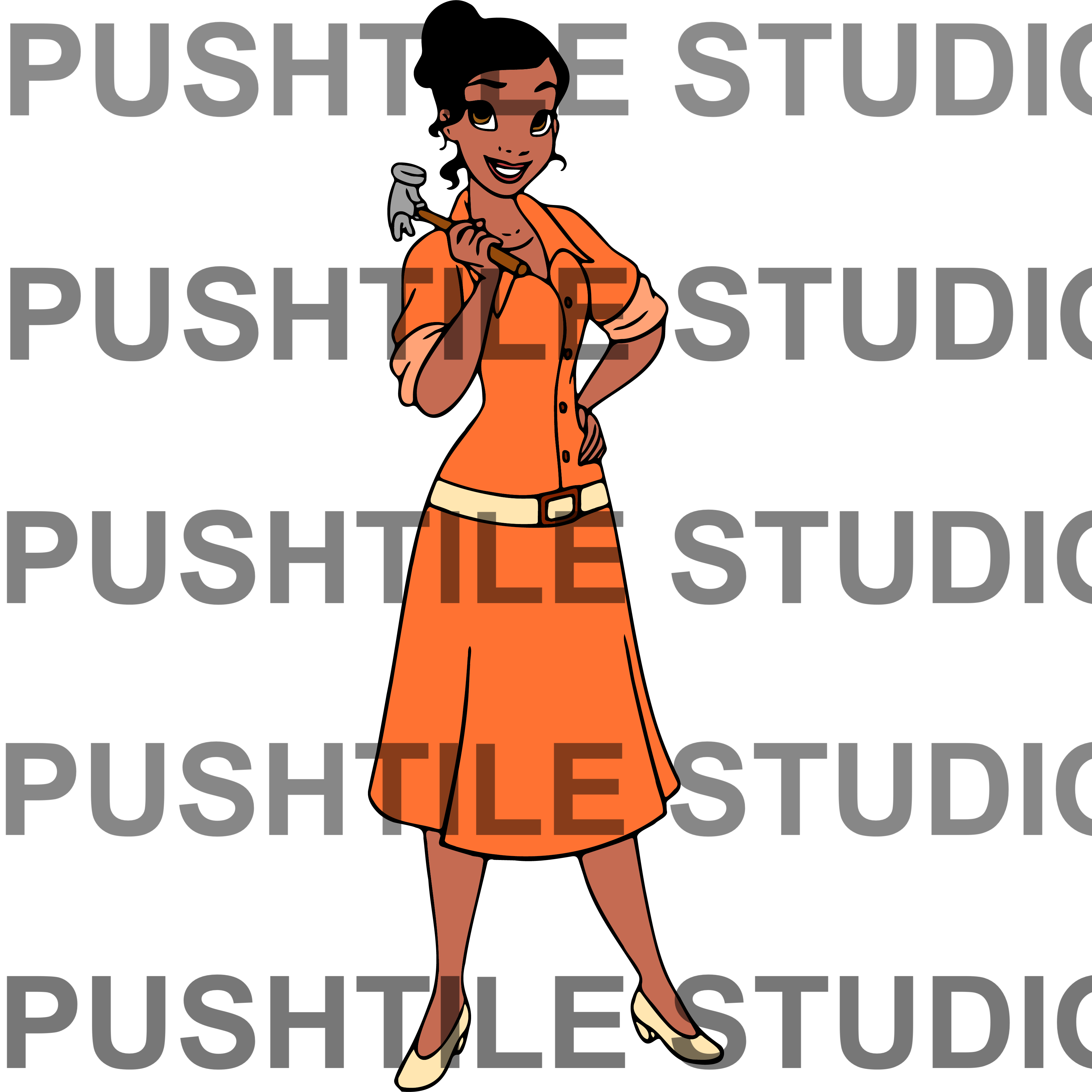 Push Tile Game 2 Player Set（ The Princess and the Frog ）65 Tiles