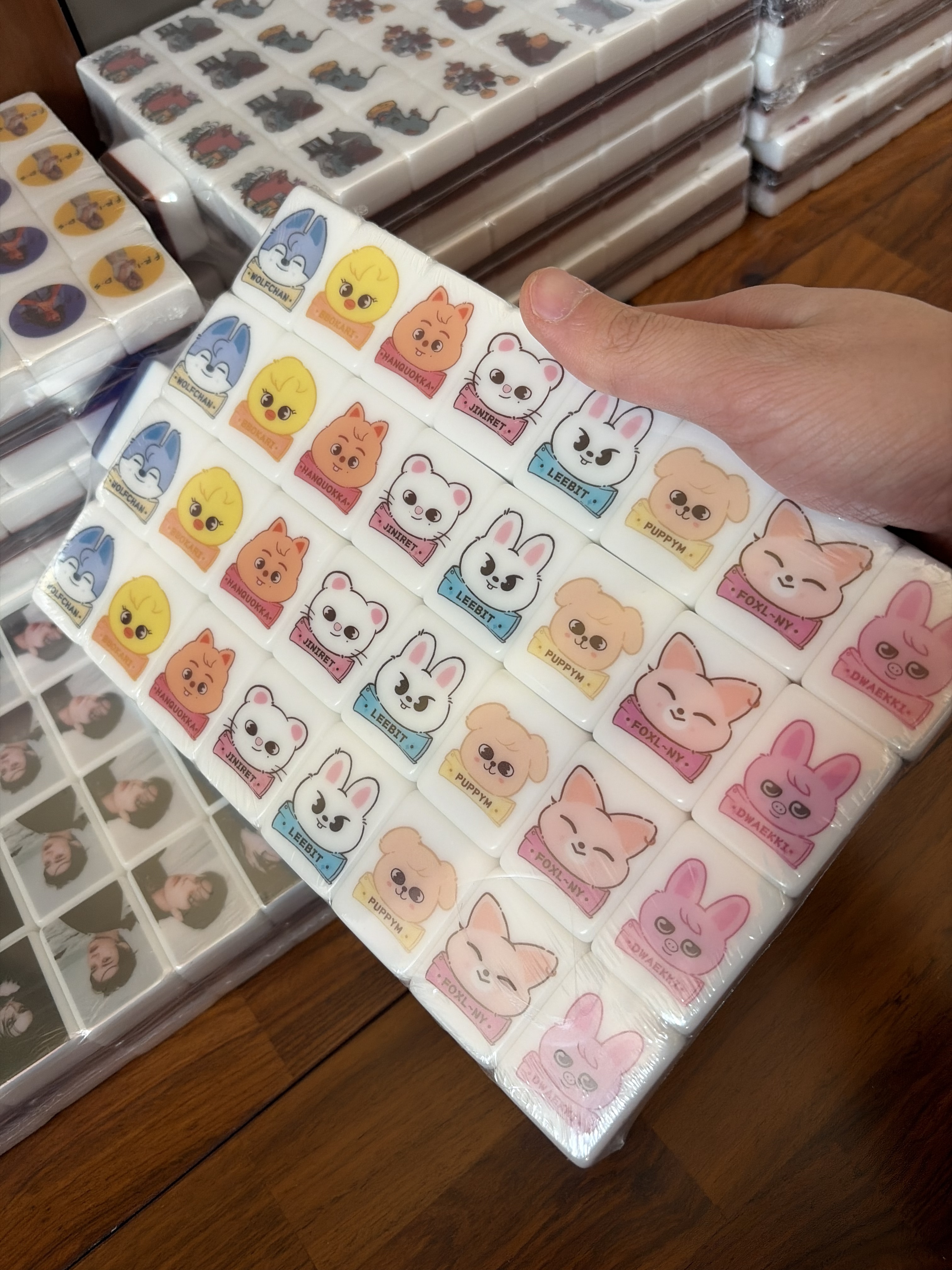 Push Tile Game  2 Player Set（ Stray kids ）65 Tiles