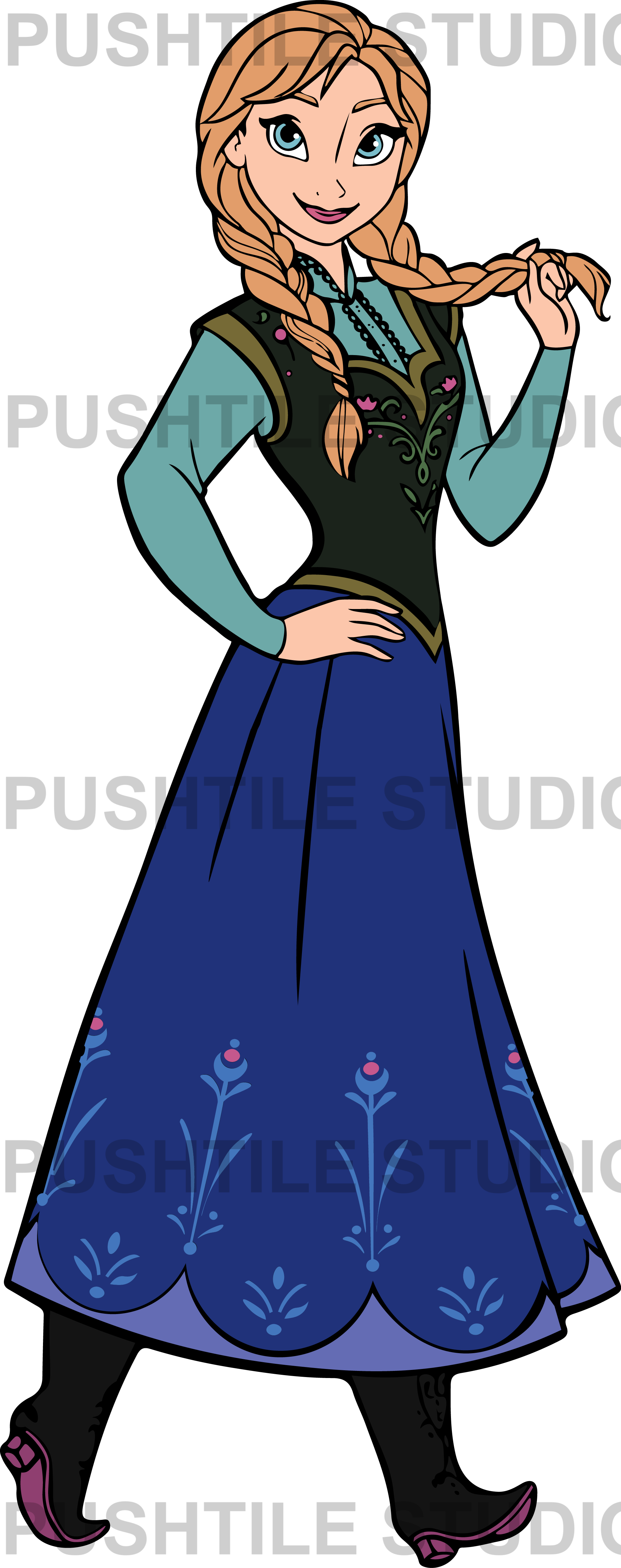 Push Tile Game 2 Player Set（ Frozen  ）65 Tiles