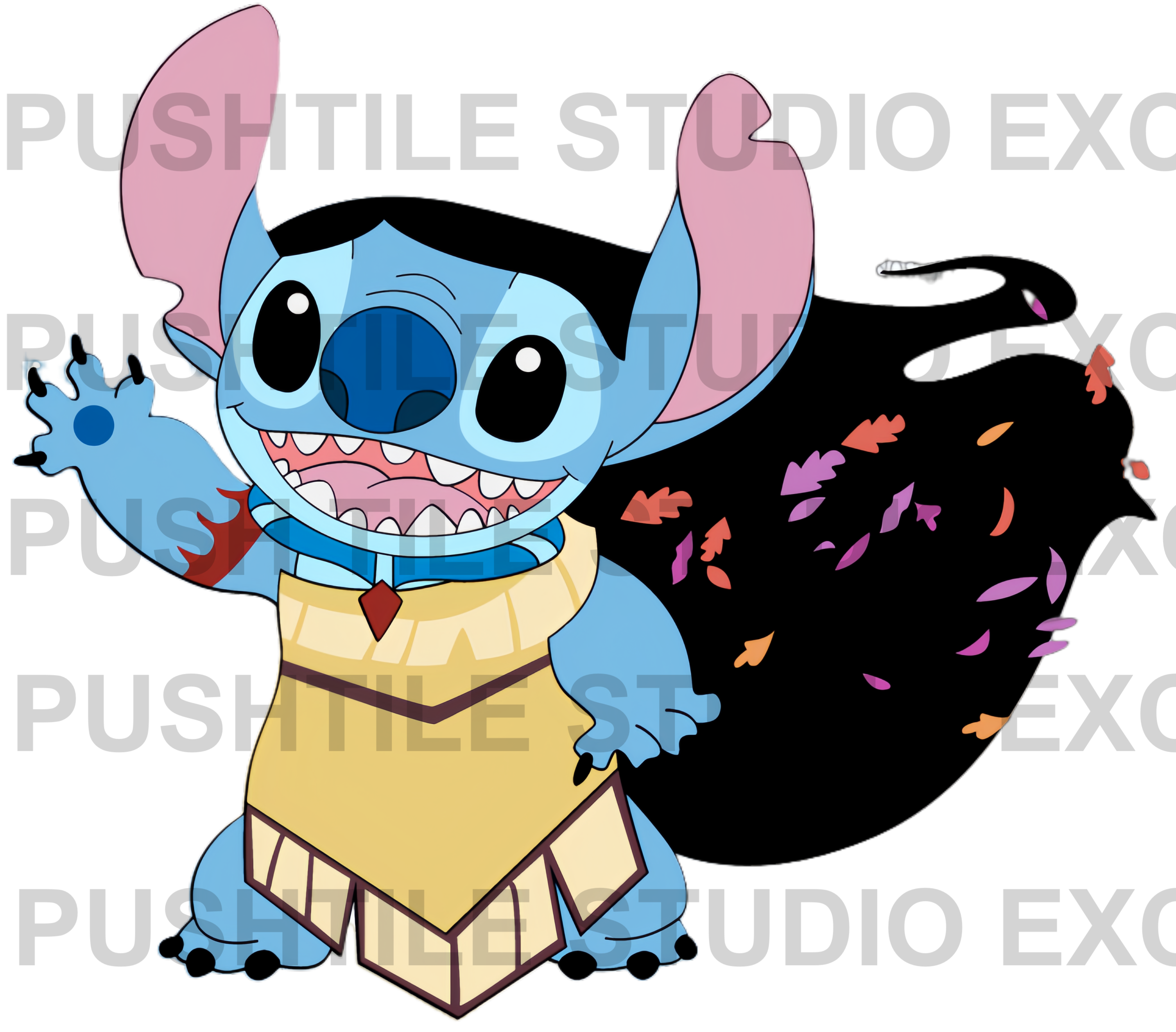 Pre-Release Push Tile Game 2 Player Set（Stitch Cosplay Princess ）65 Tiles