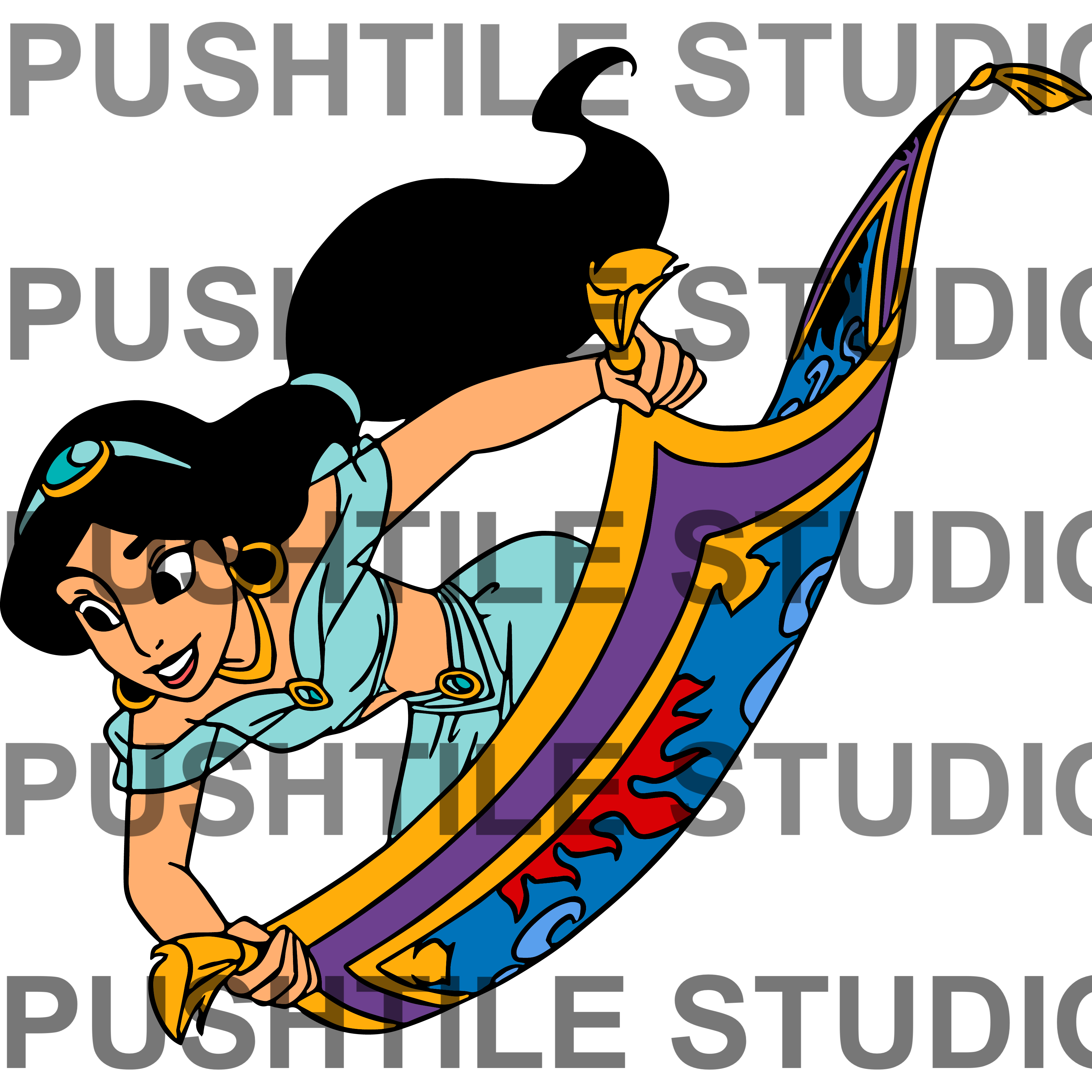 Push Tile Game 2 Player Set（ Aladdin  ）65 Tiles