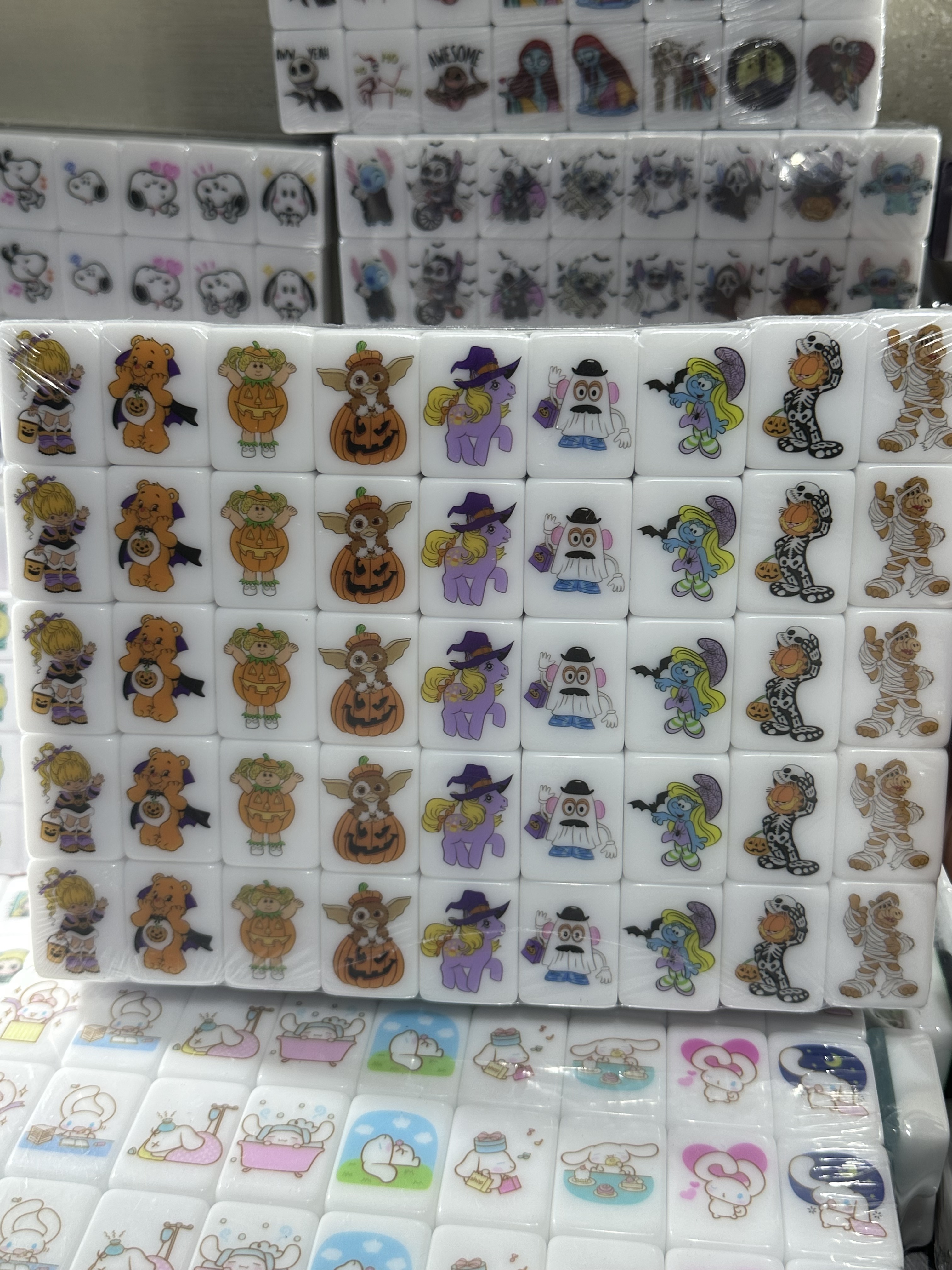 Push Tile Game Deluxe 2 Player Set（ Scary Berry - Strawberry Shortcake Hallowen ）91 Tiles