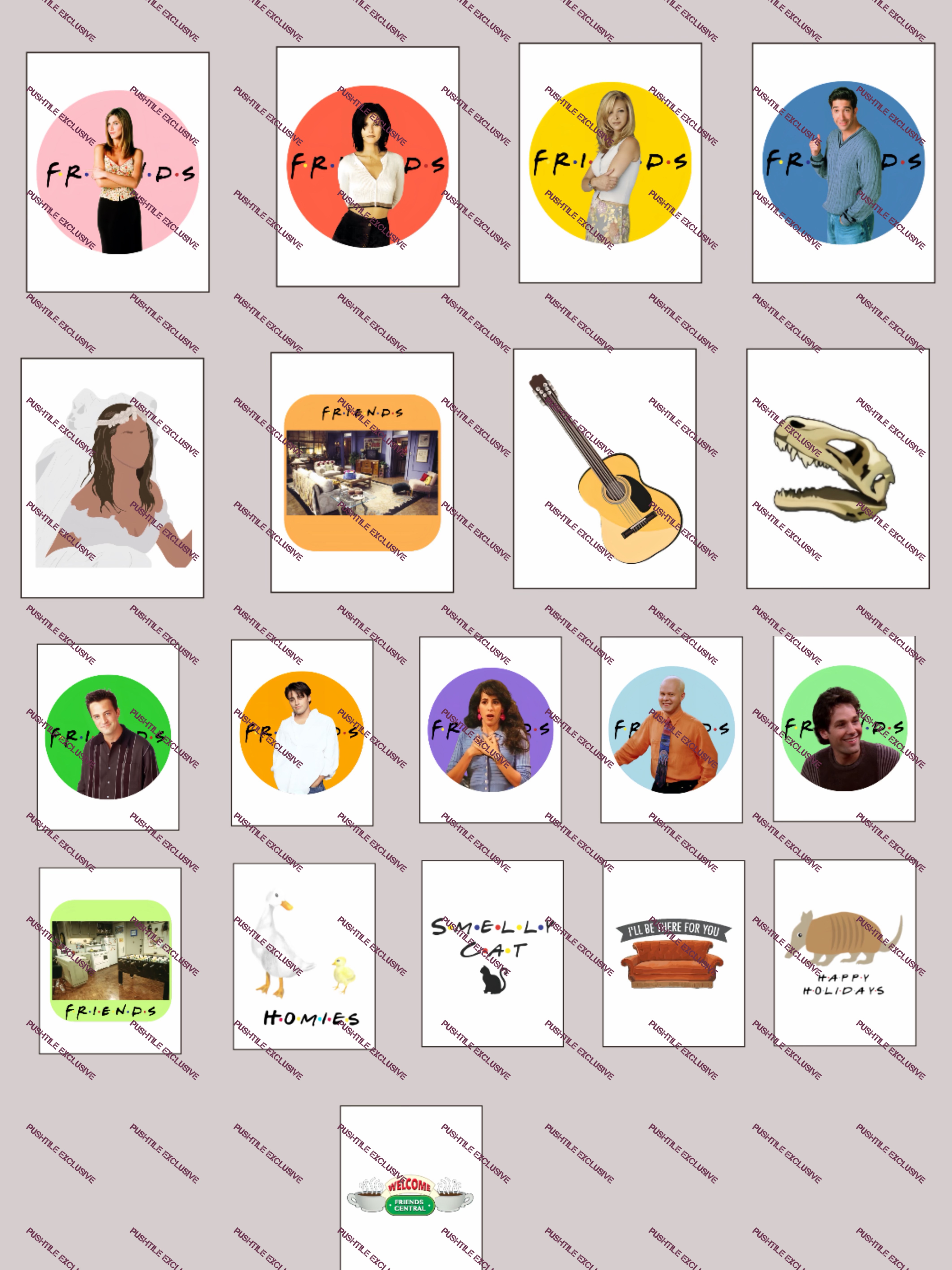 Pre-order Push Tile Game Deluxe 2 Player Set（ Friends ）91 Tiles